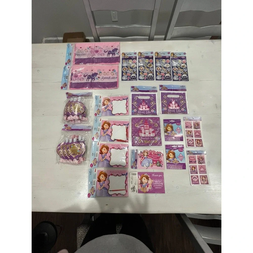 Disney sophia the first party favors, invitations, thank yous, decorations